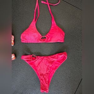 Blackbough Shimmering Red Bikini Set